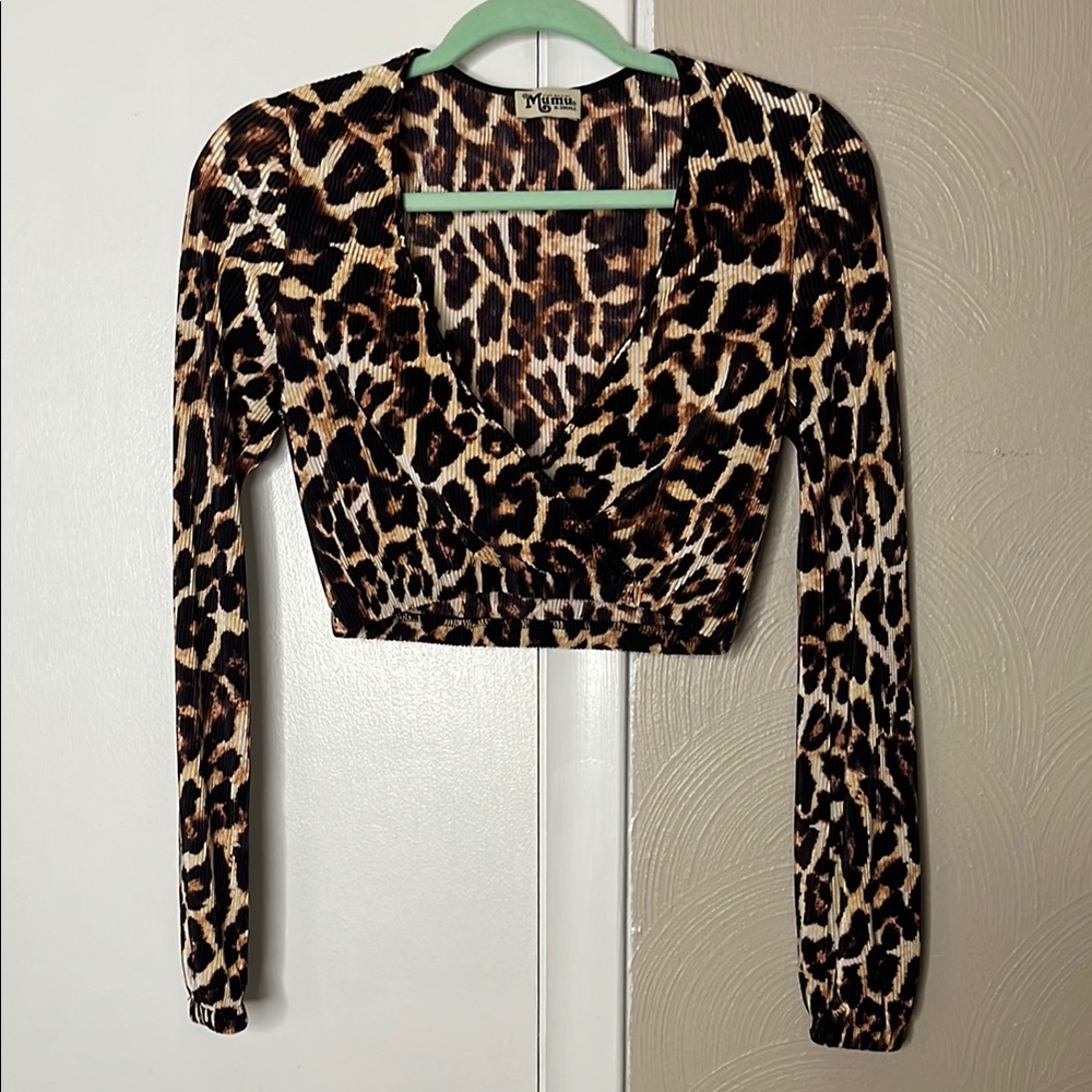 Show Me Your MuMu Leopard Crop Top